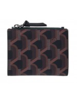 ROSA.K MONOGRAM BI FOLD WALLET BROWN